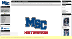 Desktop Screenshot of mikessportscards.de